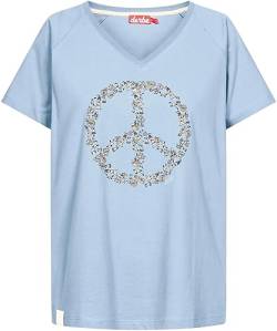 Derbe T-Shirt Peace Women, L, forget me not von derbe