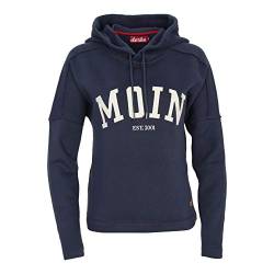 derbe Damen Hoodie Moin Girls Kapuzenpullover Navy blau - M von derbe