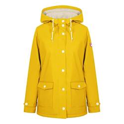 derbe Damen Regenjacke Pensholm gelb/Weiss - 34 von derbe