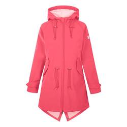 derbe Hamburg Damen Softshelljacke Friese Island Regenjacke Paradise pink/pink Icing pink - 40 von derbe