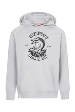 derbe Hechtsuppe Hoodie Herren Kapuzenpullover Grau Paloma, XXL von derbe