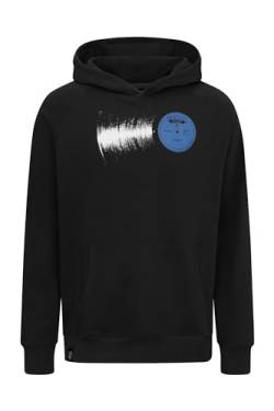 derbe Hoodie Platte Herren Jet Black Schwarz XL | Schallplatte | Kapuzenpullover | Vinyl Motiv | Pullover | Männer | Sweat | Bio Baumwolle von derbe