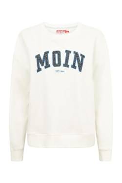 derbe Sweatshirt Moin Leo Damen Sweatshirt Weiß M | Moin | Shirt | Leopard | Hamburg von derbe