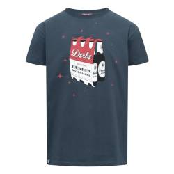 derbe T-Shirt Herrenhandtasche rot weiß, M, Navy von derbe