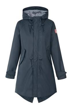 derbe Traveby Friese Fisher Dunkelblau Damen Regenjacke 34 von derbe