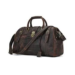 Stylish Leather Men Weekender Travel Duffel Tote Bag Airplane Luggage Carry On Bag Gym Sports Bag Business Trip Bag Gift for Vater's Day von dfghjdfgas
