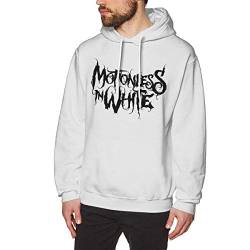 diari Mens Hooded Sweatshirt Motionless In White Logo Fashion Sweatshirtst White for Mans Sweatshirt von diari