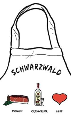 die stadtmeister Kochschürze ''Schwarzwald: Schinken - Kirschwasser - Liebe'' von die stadtmeister
