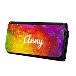 Geldbörse mit Namen Anny - Design Color Paint - Brieftasche, Geldbeutel, Portemonnaie, personalisiert für Damen und Herren von digital print