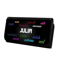 Geldbörse mit Namen Julia - Design Positive Eigenschaften - Brieftasche, Geldbeutel, Portemonnaie, personalisiert für Damen und Herren von digital print
