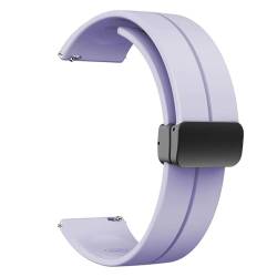 diloy Silikonarmband kompatibel mit Amazfit Pace, Stratos, GTR2, GTR2e, GTR3, GTR3Pro, GTR4. Modell BR45/22mm Violett 22mm von diloy