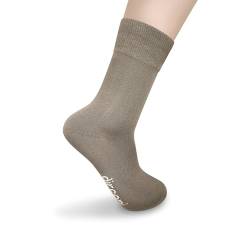 dirconi - 6 Paar Premium Bambus Business Socken Herren 43-46 Mocha Damen Unisex, extra Lang, atmungsaktiv, feuchtigkeitsregulierend, geruchshemmend, Strümpfe Anzugsocken von dirconi