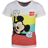 Disney Mickey Mouse Print-Shirt Mickey Maus Kinder Jungen kurzarm T-Shirt Gr. 98 bis 128, 100% Baumwolle von disney mickey mouse