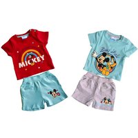 Disney Mickey Mouse Shirt & Shorts 2x Mickey Mouse T-Shirt + Shorts Baby Set 4 Teile 3 6 12 18 24 Monate von disney mickey mouse