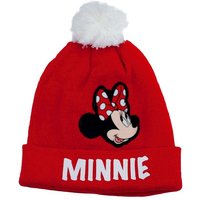 Disney Minnie Mouse Bommelmütze Minnie Mouse Mütze Pudelmütze für Mädchen Kindermütze von disney minnie mouse