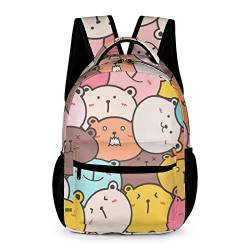 djfhwvjxt Japanischer KitsunePrints Rucksack, leichter lässiger Rucksack, Büchertasche für Männer und Frauen, Stil-9, One size von djfhwvjxt