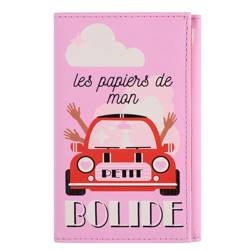 DLP, Mon Petit Bolide Dokumentenhalter fürs Auto, Rosa, 10x1.5x15 cm, Klassisch von dlp