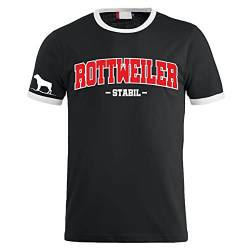 Männer und Herren T-Shirt Rottweiler Stabil Logo Größe S - 5XL von dog like a boss