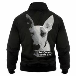 dog like a boss Herren Harrington Jacke Bullterrier Motiv harte Schale weicher Kern von dog like a boss