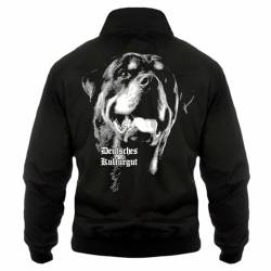 dog like a boss Herren Harrington Jacke Rottweiler Deutsches Kulturgut Motiv Größe S bis 5XL von dog like a boss