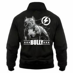 dog like a boss Männer Harrington Jacke BULLY (mit Rückendruck) Größe S - 5XL von dog like a boss