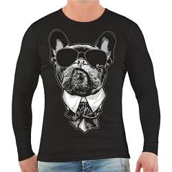 dog like a boss Männer Longsleeve French Bulldog Chef Größe S - 3XL von dog like a boss