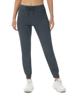 donhobo Damen Outdoor Sporthose Jogginghose Leichte Atmungsaktiv Quick Dry Sommer Wanderhose Freizeithose Frauen Sweatpants Gym Yoga Pants, Kaltes Grau, L von donhobo