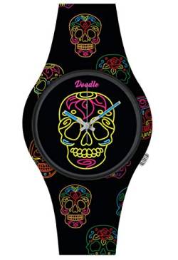 Doodle Armbanduhr Calaveras Mood DOCA004 mit Silikonarmband von doodle