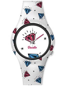 Doodle Watch Damenuhr American Mood Tattoouhr Diamonds Diamanten DO35003 von doodle