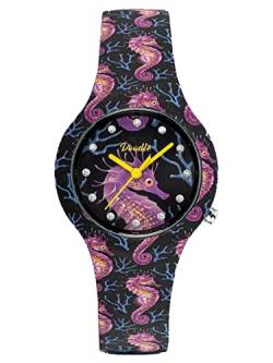 Doodle Watch Damenuhr Graphics Mood Seepferd mit Silikonband 35 MM DO35020 von doodle