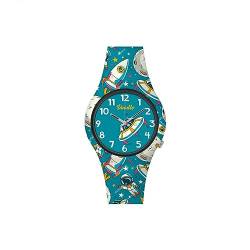 Doodle Watch Kinderuhr Astonauten Motiv Quarz mit Silikonband DO32002 von doodle