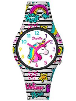 Doodle Watch Kinderuhr Einhorn Quarz mit Silikonband DO32010 von doodle