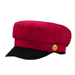 doublebulls hats Full Caps Schirmmütze Männer Frauen Kapitän Hüte Klassisch Nautisch Kapitän Hut Rot von doublebulls hats