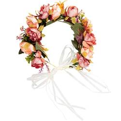 dressforfun 302790 Blumen Stirnband Haarband Blumenkranz, größenverstellbar, für Hochzeit oder Trachten Party von dressforfun