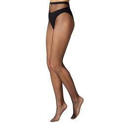 dressforfun 303452 Damen Netzstrumpfhose mit kleinen feinen Maschen, sexy Fischernetz Strumpfhose, Fishnet Tights für Kostüm Karneval Fasching Freizeit, schwarz von dressforfun