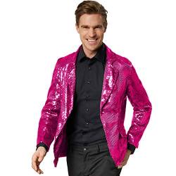 dressforfun 900999 Herren Pailletten Blazer Sakko, Freizeit Anzugjacke, pink - Diverse Größen - (L | Nr. 303953) von dressforfun