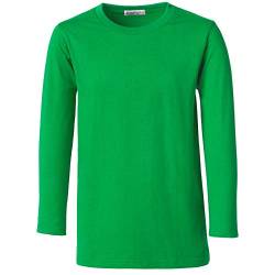 dressforfun 901001 Herren Longsleeve, Basic Langarmshirt, Rundhals, unifarben - Diverse Größen und Farben - (Grün | L | Nr. 304057) von dressforfun