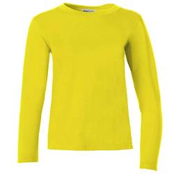 dressforfun 901005 Damen Basic Longsleeve Langarmshirt, Baumwolle, Rundhalsausschnitt - Diverse Farben und Größen - (Grün | L | Nr. 304117) von dressforfun