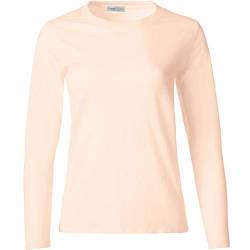 dressforfun 901005 Damen Basic Longsleeve Langarmshirt, Baumwolle, Rundhalsausschnitt - Diverse Farben und Größen - (Hautfarben | L | Nr. 304167) von dressforfun