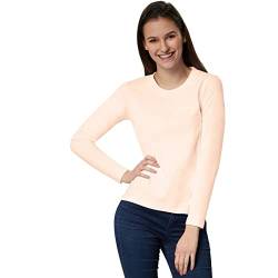 dressforfun 901005 Damen Basic Longsleeve Langarmshirt, Baumwolle, Rundhalsausschnitt - Diverse Farben und Größen - (Hautfarben | XL | Nr. 304168) von dressforfun