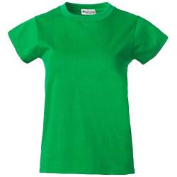 dressforfun 901025 Damen T-Shirt, Basic Shirt Kurzarm, Baumwolle, Diverse Farben und Größen - (Grün | S | Nr. 304245) von dressforfun