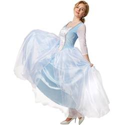 dressforfun Edles Prinzessinnenkleid Cinderella | Ballkleid aus glänzendem Stoff und Überrock aus Tüll (XL | no. 301886) von dressforfun