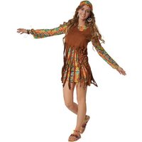 dressforfun Hippie-Kostüm Frauenkostüm Rebellische Hippie Frau von dressforfun