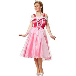 dressforfun Kostüm Prinzessin Aurora | Abendkleid zum Schnüren mit eingenähtem Tüll-Unterrock (L | no. 301875) von dressforfun