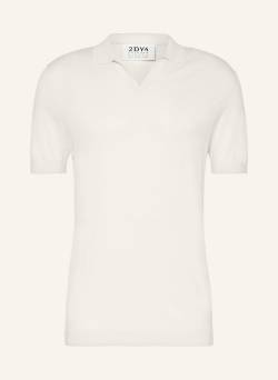 Drykorn Strick-Poloshirt Braian Mit Seide weiss von drykorn