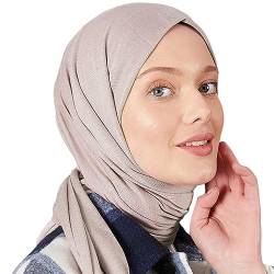 Premium Jersey Turban Kopftuch Schal Wrap Instant Hijab Für Damen | Instant Hijab | Schal Cap für Frauen Hijab Muslim (Die Rose) von dscarf