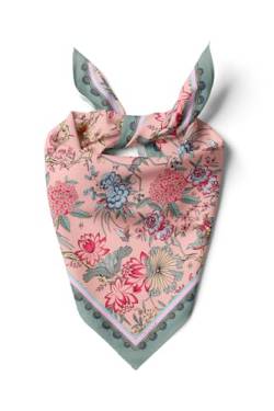 dscarf Damen-Halstuch 55cm x 55cm Square Unisex Stirnband Schal Bandana Hals Kopftuch Atmungsaktiv (Blühendes Design 22) von dscarf