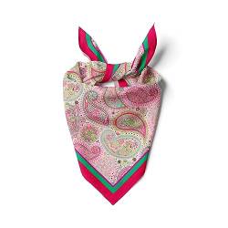 dscarf Damen-Halstuch 55cm x 55cm Square Unisex Stirnband Schal Bandana Hals Kopftuch Atmungsaktiv (Blühendes Design 8) von dscarf