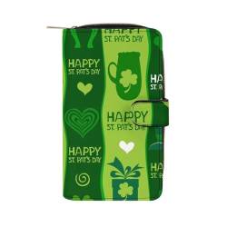 ducanll Damen-Geldbörse mit mehreren Kartenfächern und Handyfach, St. Patrick's Day Happy, 19.7cm length, 11cm width, 3.5cm thickness von ducanll