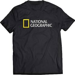 National Geographic T-Shirt Black Graphic Mens Tee Shirt Size XL von ducao